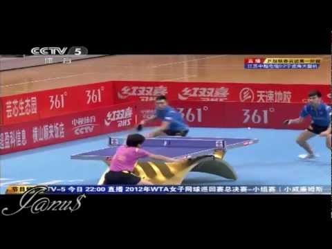 2012 China Super League: MA Lin / CHEN Qi - YAN An / ZHAI Yiming [Full Match/Short Form]