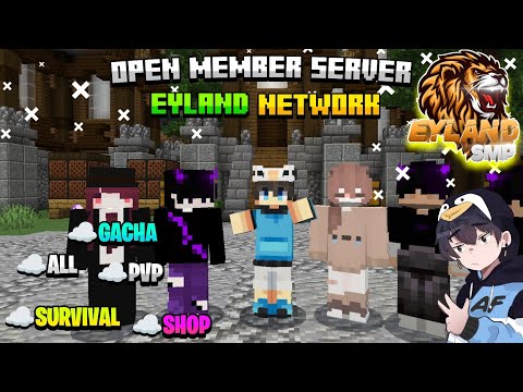 EPIC MINECRAFT PE SERVER OPEN! JOIN NOW!!