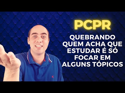 PCPR - Delegado e investigador. Esse tipo de estudo não está mais dando certo
