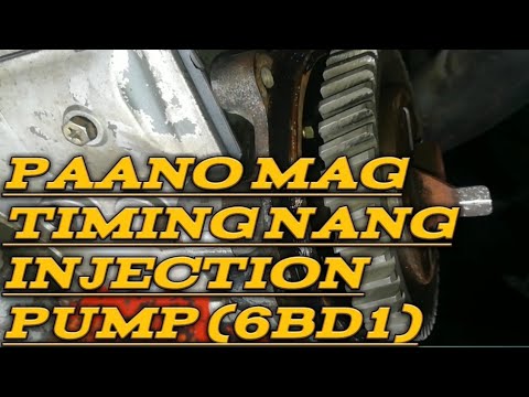 6BD1 ISUZU ENGINE | HOW TO INSTALL INJECTION PUMP