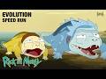 Evolution Speed Run Rick And Morty Adult Swim