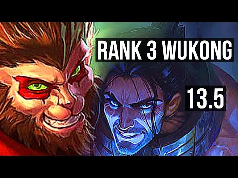 WUKONG vs SYLAS (JNG) | Rank 3 Wukong, Rank 9, 12/2/4, Dominating | KR Challenger | 13.5