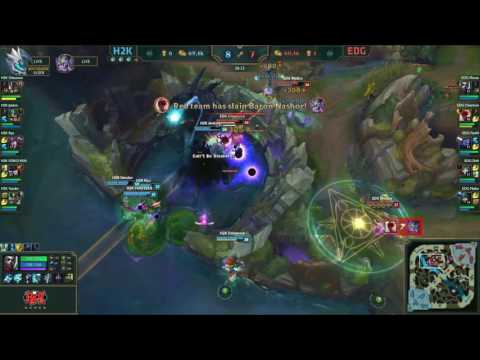 H2K vs EDG - Baron steal