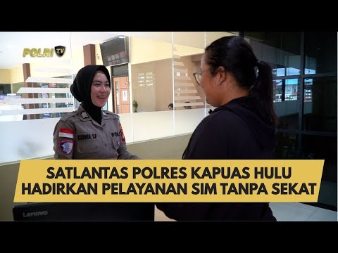 SATLANTAS POLRES KAPUAS HULU PERMUDAH WARGA PERBATASAN URUS SIM