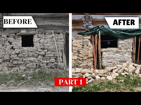 Demolishing & Rebuilding a Collapsing Limestone Wall: Part I