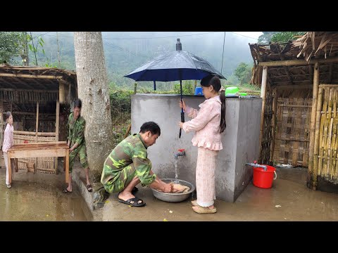 My uncle cooks delicious, simple dishes from duck meat and harvests vegetables from the garden.