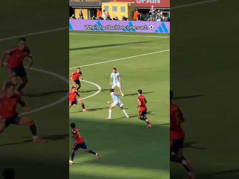 الأرجنتين ضد إسبانيا كرة القدم بأصفى صورها