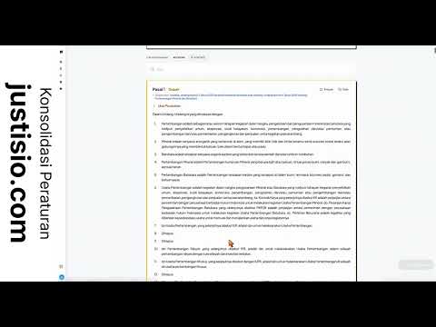 Tutorial Konsolidasi Peraturan