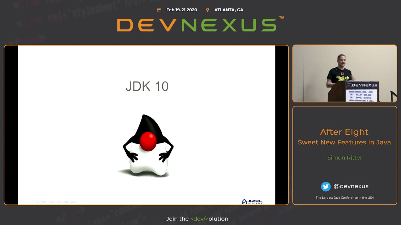 Devnexus 2020 After Eight   Sweet New Features in Java   Simon Ritter