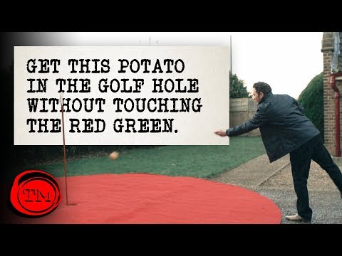 Get This Potato In The Golf Hole Without Touching The Green - FULL TASK Video