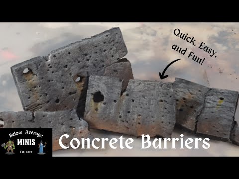 Concrete Barriers ( Perfect for Gaslands, SW Legion or 40k)