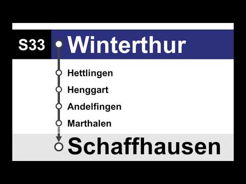 ZVV Ansagen - S33 Winterthur-Schaffhausen
