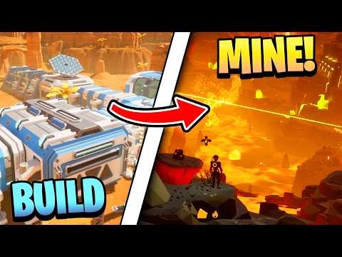 I Built A HUGE Mining Outpost To DIG DEEPER In This NEW Survival Base Builder!