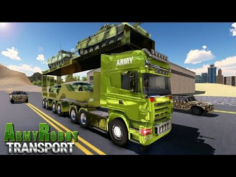 Us Army Transport Robot Car Tank -Android Games