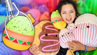 On the Hunt for Squishmallows in claw machines!