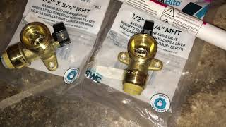 How to Install Sharkbite Washing Machine Valves (Push-On Fittings)