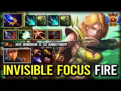 INSANE LIGHTNING FOCUS FIRE Carry Guide Windranger With Aghs Scepter Annoying Invisible WINDRUN Dota