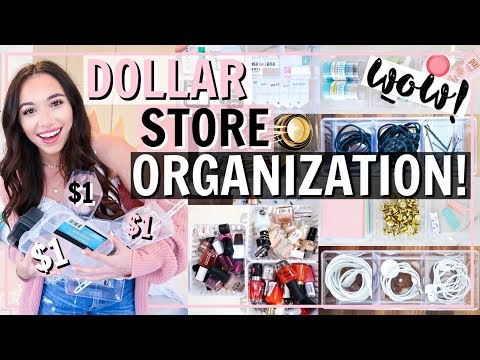 DOLLAR STORE ORGANIZATION IDEAS! | Alexandra Beuter Video