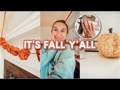 FALL VLOG | Decorate For Fall With Me & My First Acrylic Nail Experience