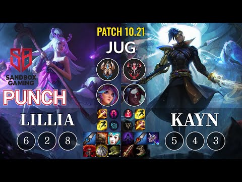 SB Punch Lillia vs Kayn Jungle - KR Patch 10.21
