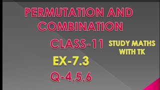 Download the video "Permutation And Combination Class 11 || Permutation Combination  || Exercise 7.3 ( Q-4,5,6)"