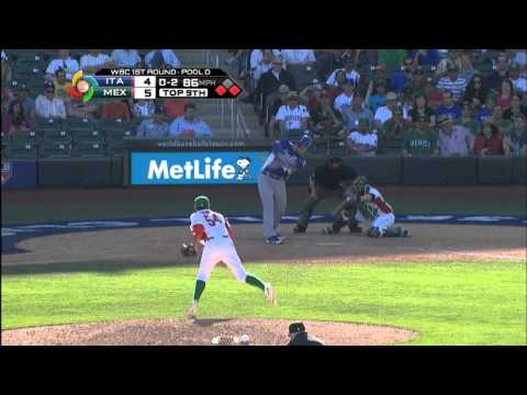 Italy v Mexico (6-5) Baseball Highlights - World Baseball Classic Round 1 [07/03/2013]