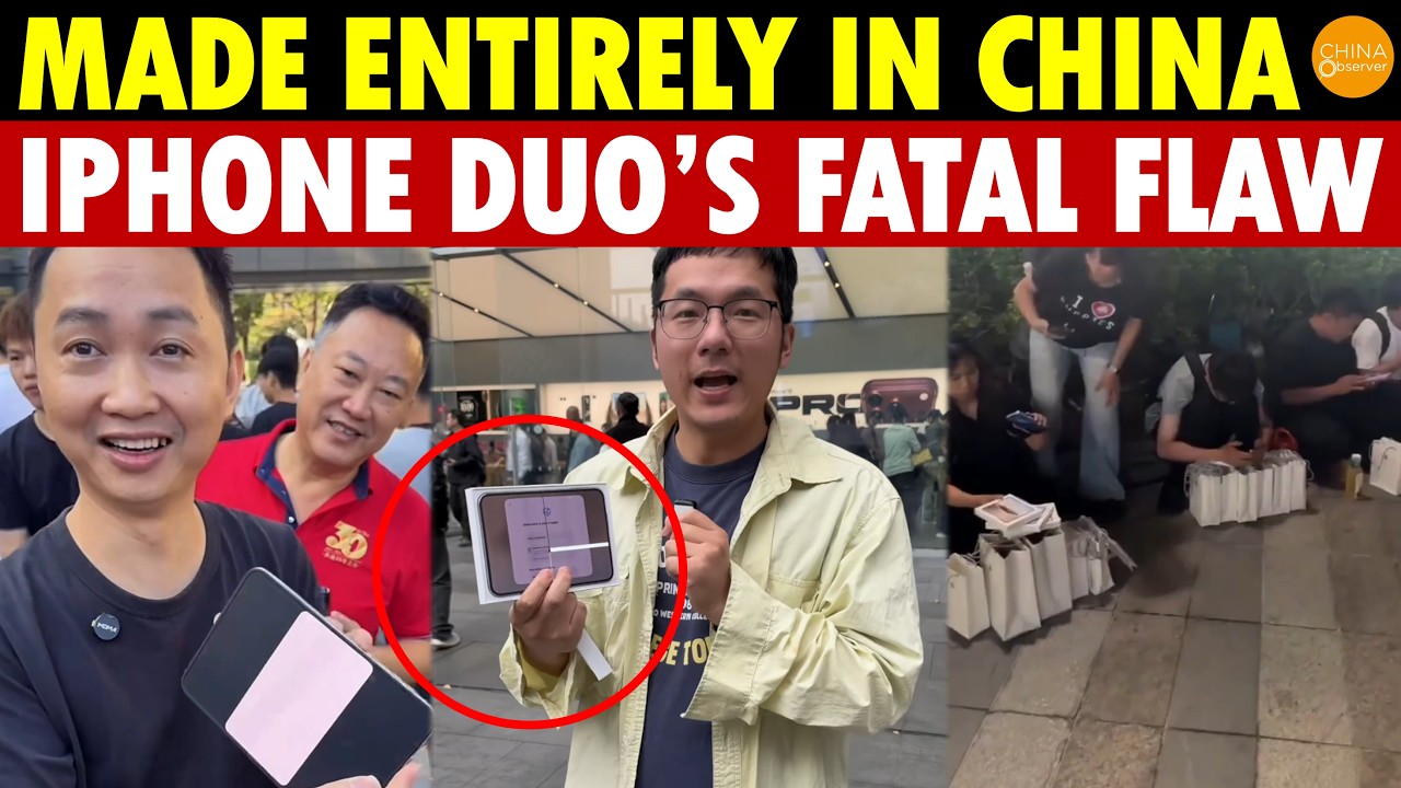 Made Entirely in China: iPhone Duo’s Fatal Flaw! Buyers Regret Paying More as Hinges & Screens Fail
