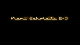 Video thumbnail for Klemt Echolette E51 - Tube tape echo - 60's by Xavi Roman