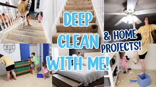 DEEP CLEAN WITH ME & HOME PROJECTS! EXTREME CLEANING MOTIVATION! SPRING CLEANING 2024!