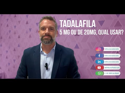 Tadafila de 5 mg ou de 20mg, qual usar?