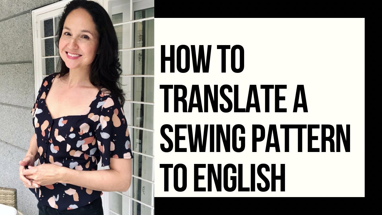 How to translate Sewing Pattern to English
