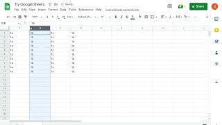Hide and unhide columns in Google Sheets