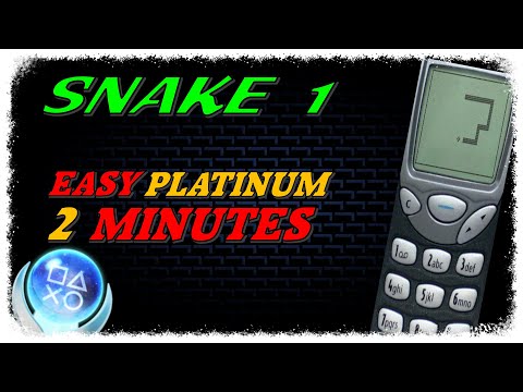 New EASY 0,99 Platinum in 2 Minutes - SNAKE 1 - Trophy Guide PS4/PS5