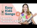 How to Play Twinkle Twinkle Little Star & the ABCs | Easy Kid Songs | Ukulele for Beginners