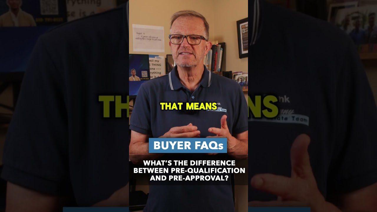 What's the difference between pre-qualification and pre-approval?