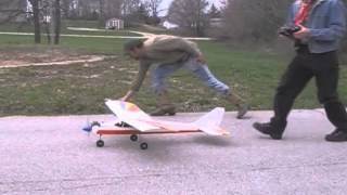 tower trainer 40 failed first flight rc gas plane