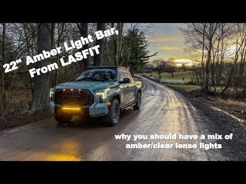 LASFIT 22" Amber Light Bar, Why Did We Swap???...Excellent Output and Fitment on the '22 TRD Pro!