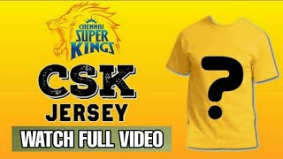 Csk's New Jersey || Just Launched || Csk  💛