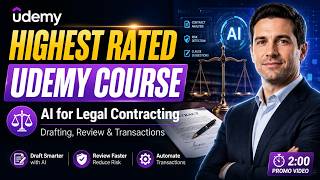 Highest Rated Udemy Course: AI for Legal Contracting, Drafting & Transactions