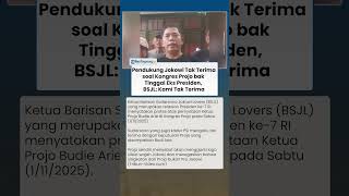 Pendukung Jokowi Tak Terima Keputusan Kongres Projo yang bak Buang Eks Presiden: Kami Tak Terima!