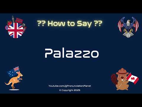 🏛️✨ How to Pronounce Palazzo? (CORRECTLY) | Pronunciation Planet