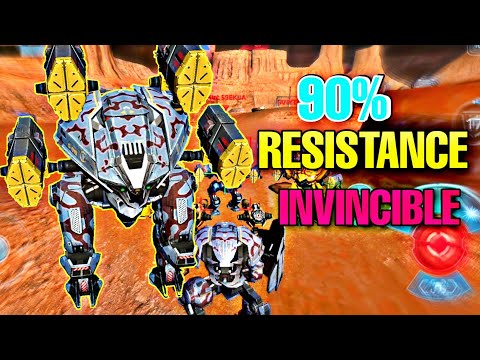 90% RESISTANCE INVINCIBLE ROBOT LEECH | TEST SERVER | WAR ROBOTS |