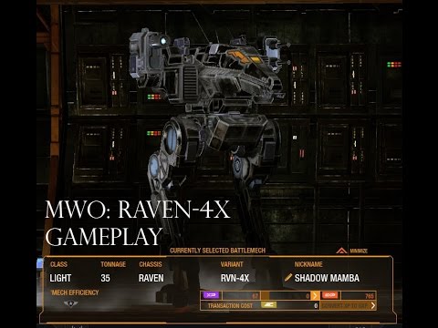 MechWarrior Online: Raven-4x 2xmachinegun ER-PPC gameplay