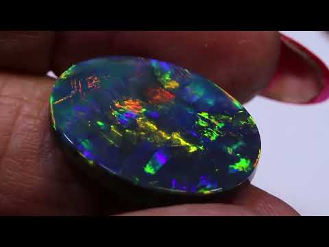 15.25 CTS BLACK OPAL  #crystals #mining  | most expensive opal ever found |  blue sapphire gemstone
