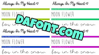 How to download free fonts from dafont.com