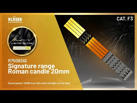 Chandelles Romaines Signature 8 coups 26mm (x4 unités) - Vignette vidéo 1