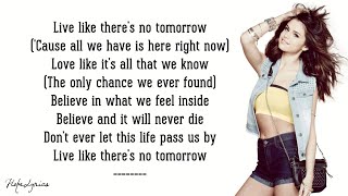 Selena Gomez - Live Like There&#39;s No Tomorrow (Lyrics)