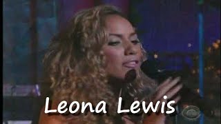 Leona Lewis -  Can't Breathe 12-19-08 Letterman