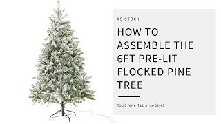 How to Assemble the Pre-Lit Flocked Pine Tree