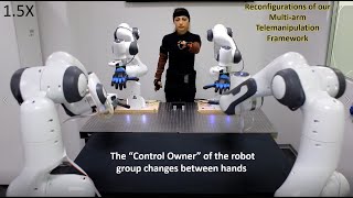 Controlling and Reconfiguring Multiple Collaborative Robot Arms